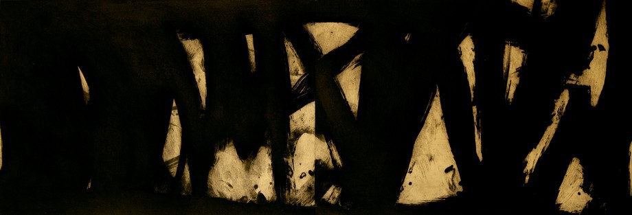 Negation 2 | corundum | 64×188 cm | 2015